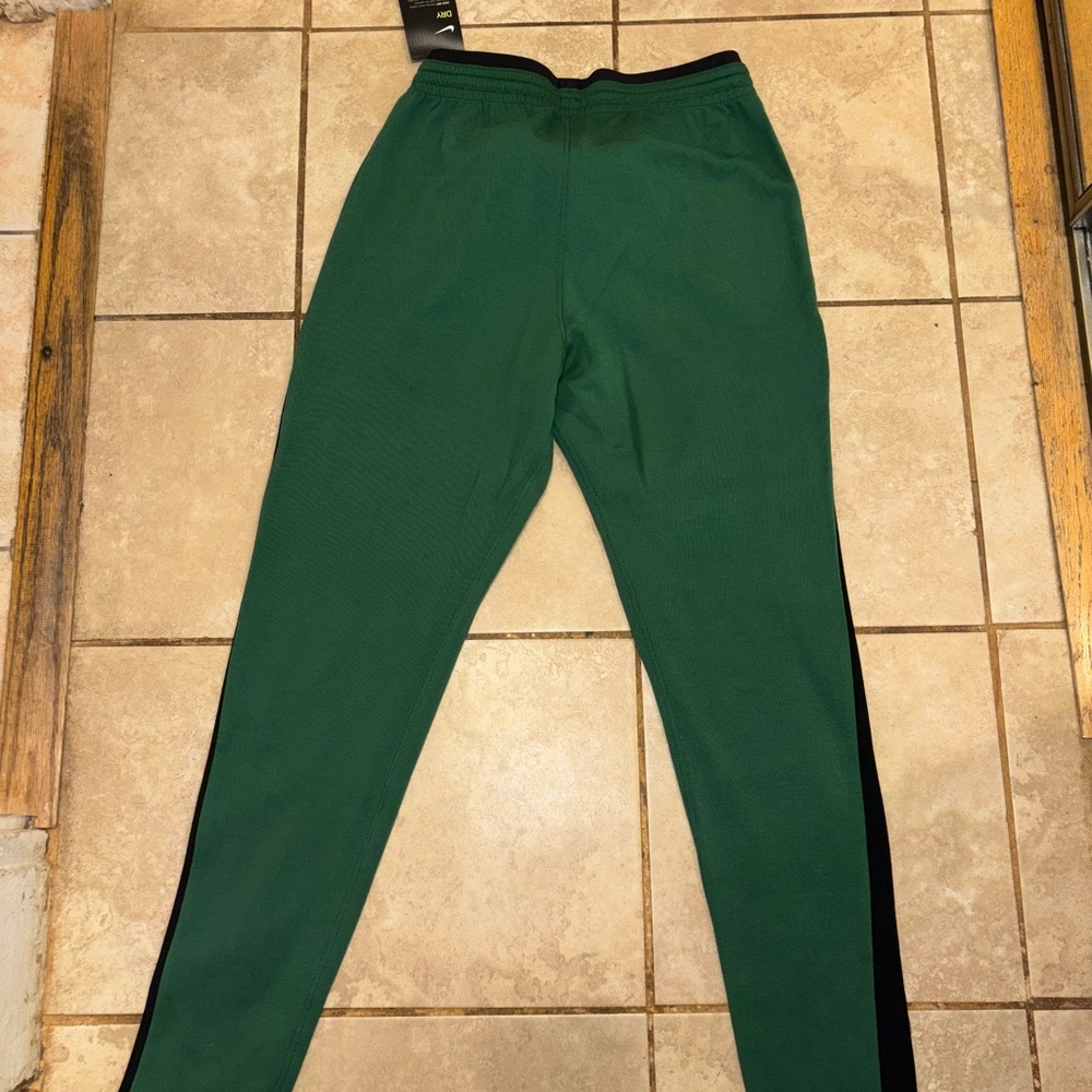 Nike Kids Green Joggers with Black Accents
